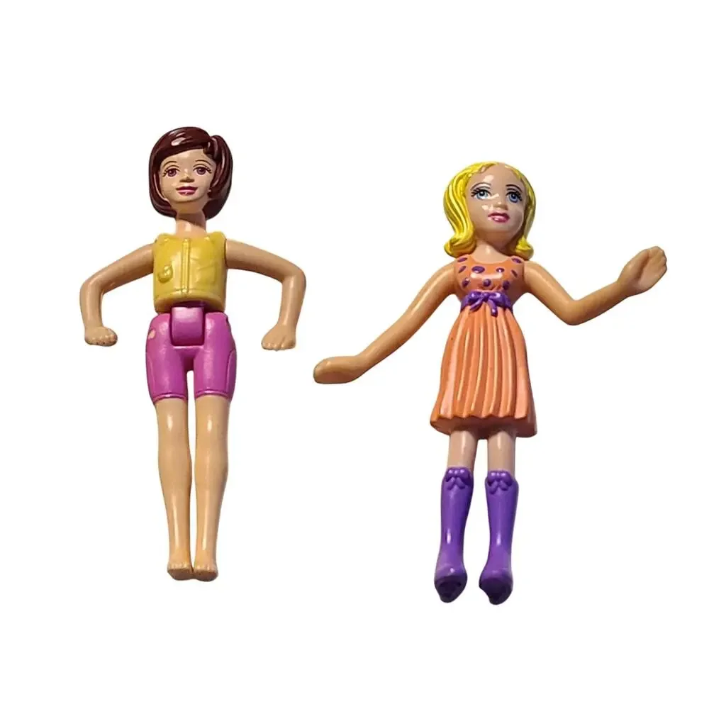 2000s Polly Pocket Figures 2 FIGURE DOLL LOT